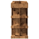 Barový stôl s úložným stojanom Old Wood